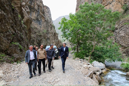  Vali Ali Çelik, Kırıkdağ Köyü Oledir Yayla Yolu’nda İncelemelerde Bulundu